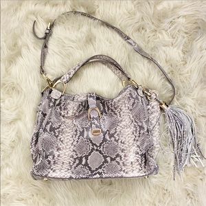 G.I.L.I | Snake Print Boho Leather Purse